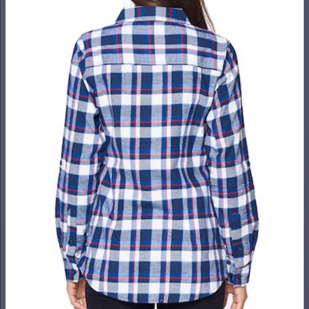 Ladies Plaid Button Up - Picture 3 of 3